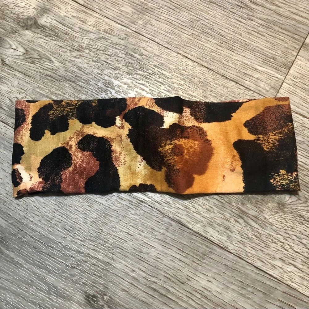 Animal Print Wide Twist Headband Handmade NEW